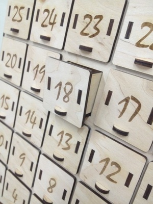 Заготовка для Адвент-календаря від Вензелик - "Будиночок", 55x30x7 см