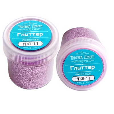 Глітер Фабрика Декору - Ліловий 20 мл, сухий