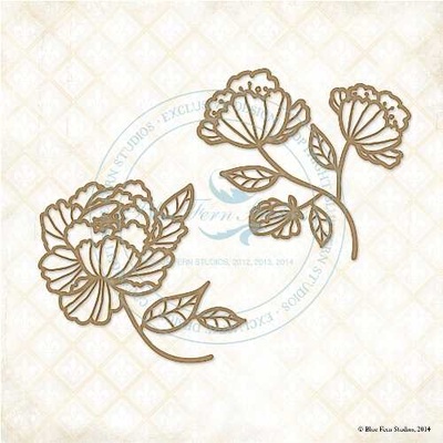 Чипборд Blue Fern StudiOs-Ginger's Poppies