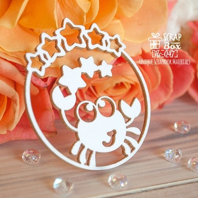 Чипборд ScrapBox - Зодіак Рак Hc-047