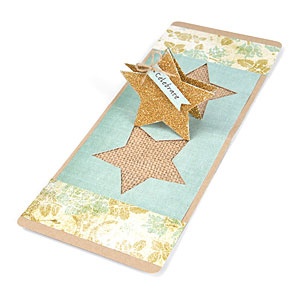 Ніж для вирубки Sizzix Pop 'n Cuts Magnetic Insert Die - Star, 3 - D (Pop - Up)