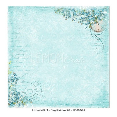 Аркуш двостороннього паперу для скрапбукінгу від LemonCraft - Forget Not Not 03