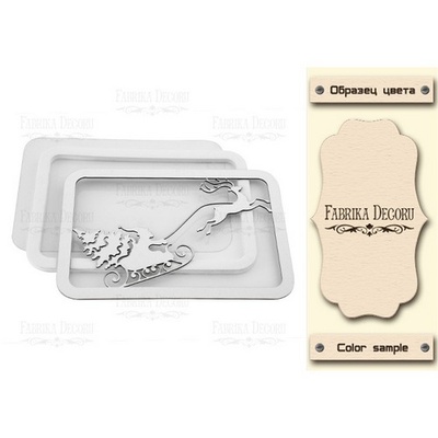 Заготовка для шейкера Санта Клаус і санки, колір молочний, ТМ Фабрика Декору