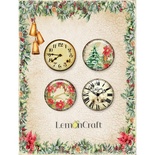 Фішки для скрапбукінгу LemonCraft - Yuletide, на клейовій основі