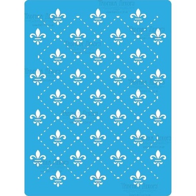 Трафарет - Фабрика Декора - Лилии фон, 15смХ20см