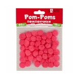 Помпони SANTI коралові 15мм 50 шт.