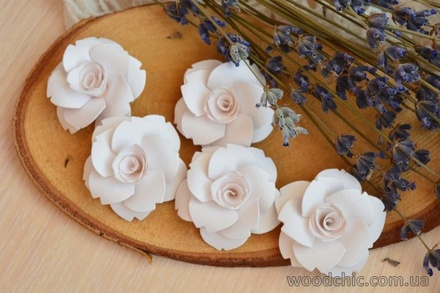 Набор от WOODchic - Бумажные цветы 057 от WOODchic