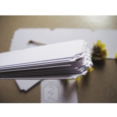 Билетики-заготовки Lesia Zgharda LL014 Белые, 30 штук