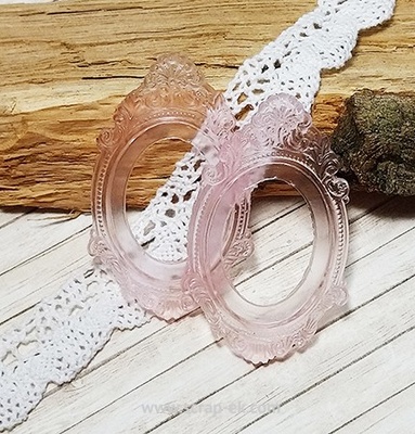 Прозора рамка зі смоли №4 (рожева) від Евгенія Курдібановська ТМ