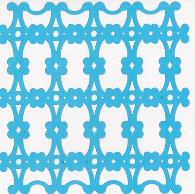 Трафарет - Фабрика Декору - Квіткова решітка 15см