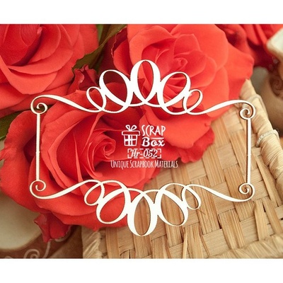 Чипборд Scrapbox - Рамка з вензелями Hr-052