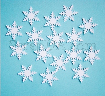 Высечки "Снежинки", 15 шт.