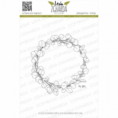 Акриловый штамп Lesia Zgharda Евкаліптовий вінок FL251