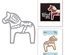 Ніж для вирубки від Spellbinders - Dala Horse