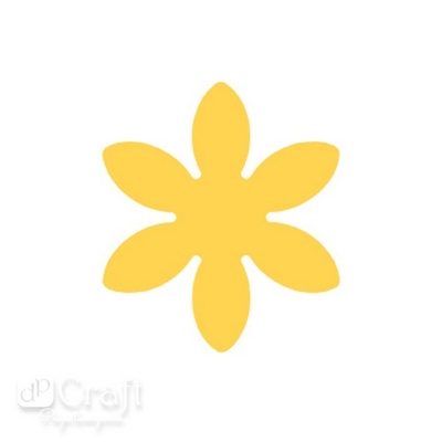 Дірокол фігурний 3,7СМ Квітка Маргаритка 2, TM dpCraft (Dalprint)