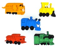 Набір декоративних ґудзиків Dress It Up - Choo Choos