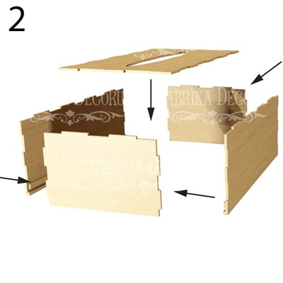 Органайзер (конструктор) для серветок ТМ Фабрика Декору