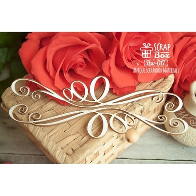 Чипборд Scrapbox - Вензелі бордюри 2шт. Hw-017