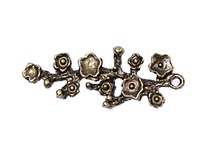 Набір металевих підвісок від ScrapBerryʼs - Кілочка з квітами, 17x42м, 10 шт.