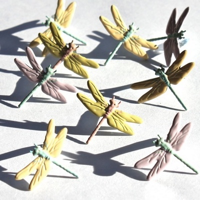 Набір брадсів Eyelet Outlet - Dragonfly Brads - Pastel, 12 шт
