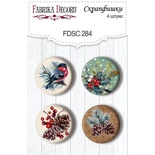 Набор скрапфишек ТМ Фабрика Декора из 4 шт № 284, The Spirit of Christmas