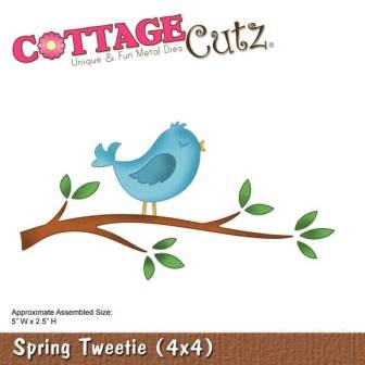 Ножі для вирубки CottageCutz Spring Tweetie (4x4)