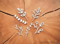 Чипборд от WOODchic - "Весенние веточки", 6 шт.