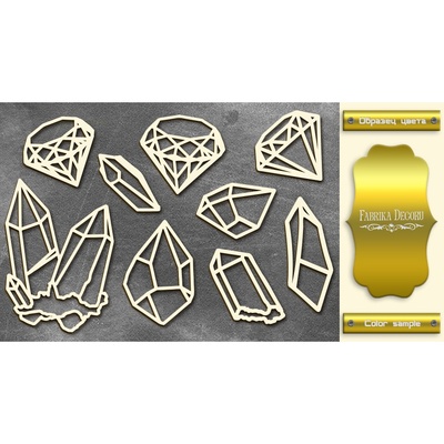 Чипборд Фабрика Декору - Brilliant 2, колір золото