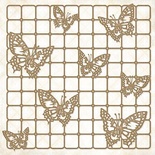 Чипборд Blue Fern StudiOs-Butterfly Grid