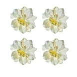 Гардении белые, набор цветов из шелковичной бумаги 4 шт., диаметр 5см