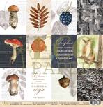 Лист односторонней бумаги для скрапбукинга от EcoPaper - "Карточки" из коллекции "Осенний лес", 30.5х30.5