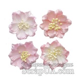 Гардении, набор цветов из шелковичной бумаги 4 шт., диаметр 5см