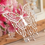 Чипборд ScrapBox - метелик з намистинками Hf-198