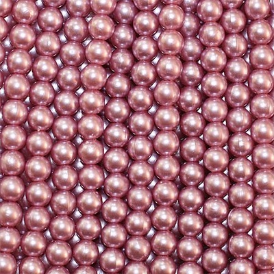 Бусины "жемчуг" на нити, 140 бусин, диаметр 6 мм