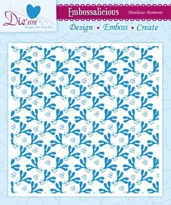 Папка для тиснення від Crafter's Companion - Embossalicious Embossing Folder - Mistletoe Moments15x15см