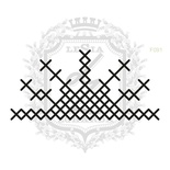 Акриловий штамп Lesia Zgharda F091 Вишите сонце, розмір 7.5x3.5см