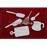 Чипборд Scrapiniec - Кухонный набор, 18 элементов