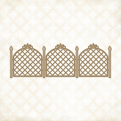 Чипборд Blue Fern Studios - Lattice Fence