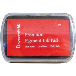 Штемпельная подушечка Dovecraft Pigment Ink Pads - Red, цвет красный