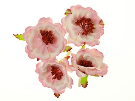 Магнолии от ScrapBerry's, набор 4 шт, Бело-розовые