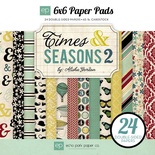 Набір паперу для скрапбукінгу  від  Echo Park - Times & Seasons Two, 24 аркуші, 15х15см