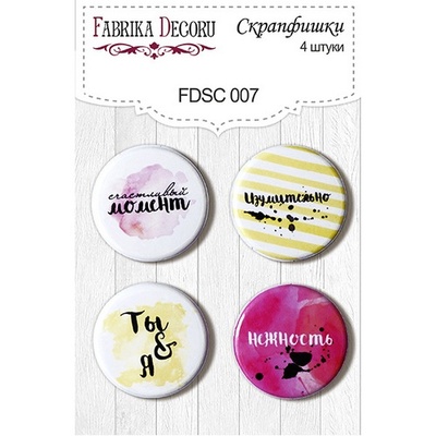 Набір скрап-фішок від ТМ Фабрика Декору з 4 шт. FDSC 007