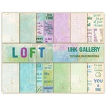Набір двостороннього скрап-паперу UHK Gallery - LOFT, 30,5x30,5см, 6 аркушів