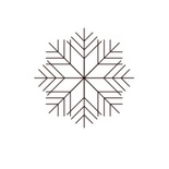 Акриловый штамп Christmas Stamp SR079 Снежинка, размер 2,1 * 2,1 см