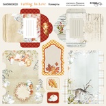 Аркуш двостороннього паперу для скрапбукінгу від Scrapmir - Конверти - Falling in Love, 20x20cм