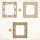 Чипборд Blue Fern StudiOs-Shabby LayeRed Frame