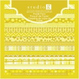 Набір паперу для скрапбукінгу Studio G - Yellow, колір жовтий, 15x15см, 15 аркушів