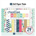 Набор двусторонней скрапбумаги от  Echo Park - Creative Agenda, 15х15см, 24 листа