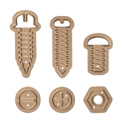 Ножи от Spellbinders - Die D-Lites Bolts & Nuts Etched Dies