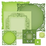 Ніж для вирубки Spellbinders - Adorning Squares, 7 шт.